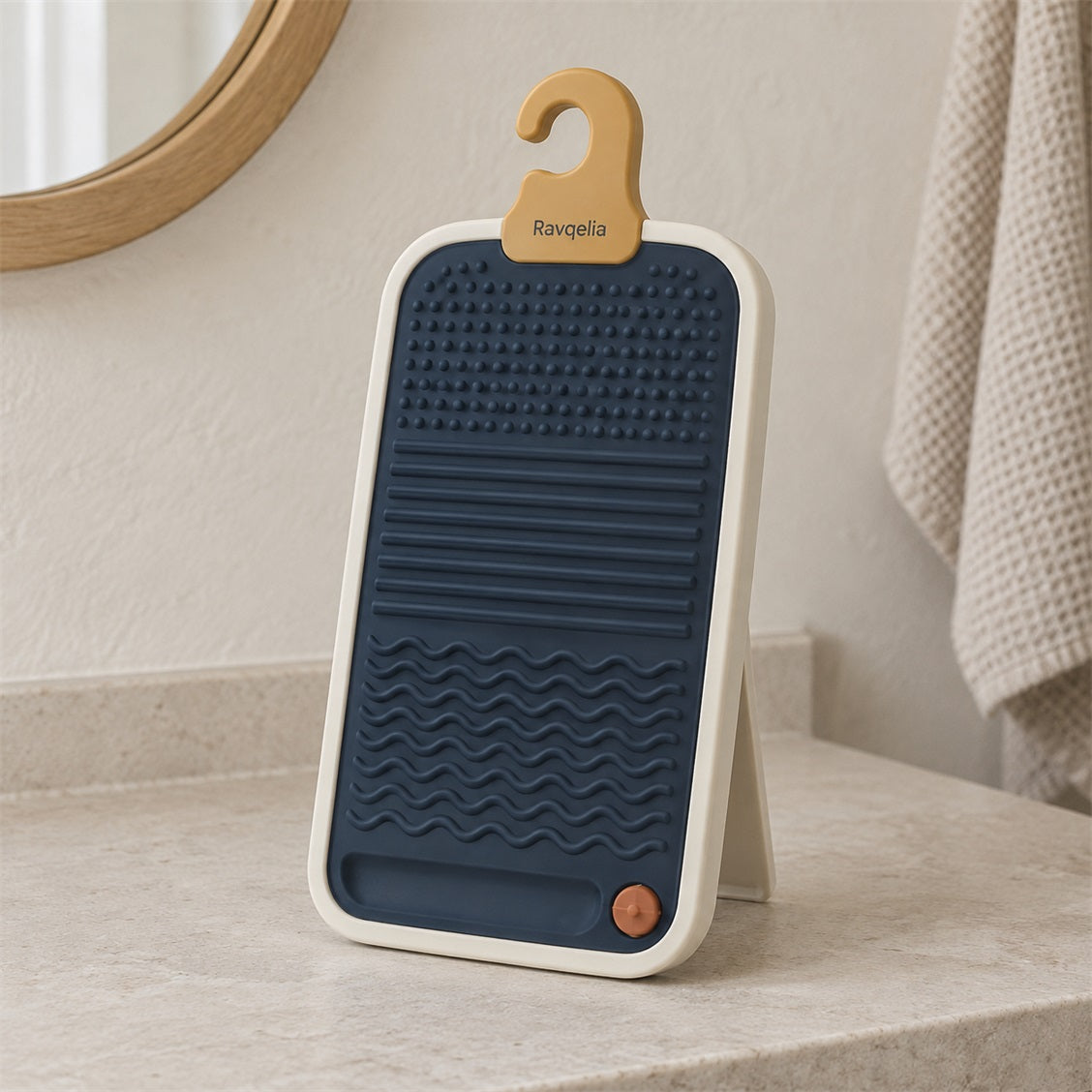 Ravqelia Hanging Makeup Brush Cleaning Board - view 1