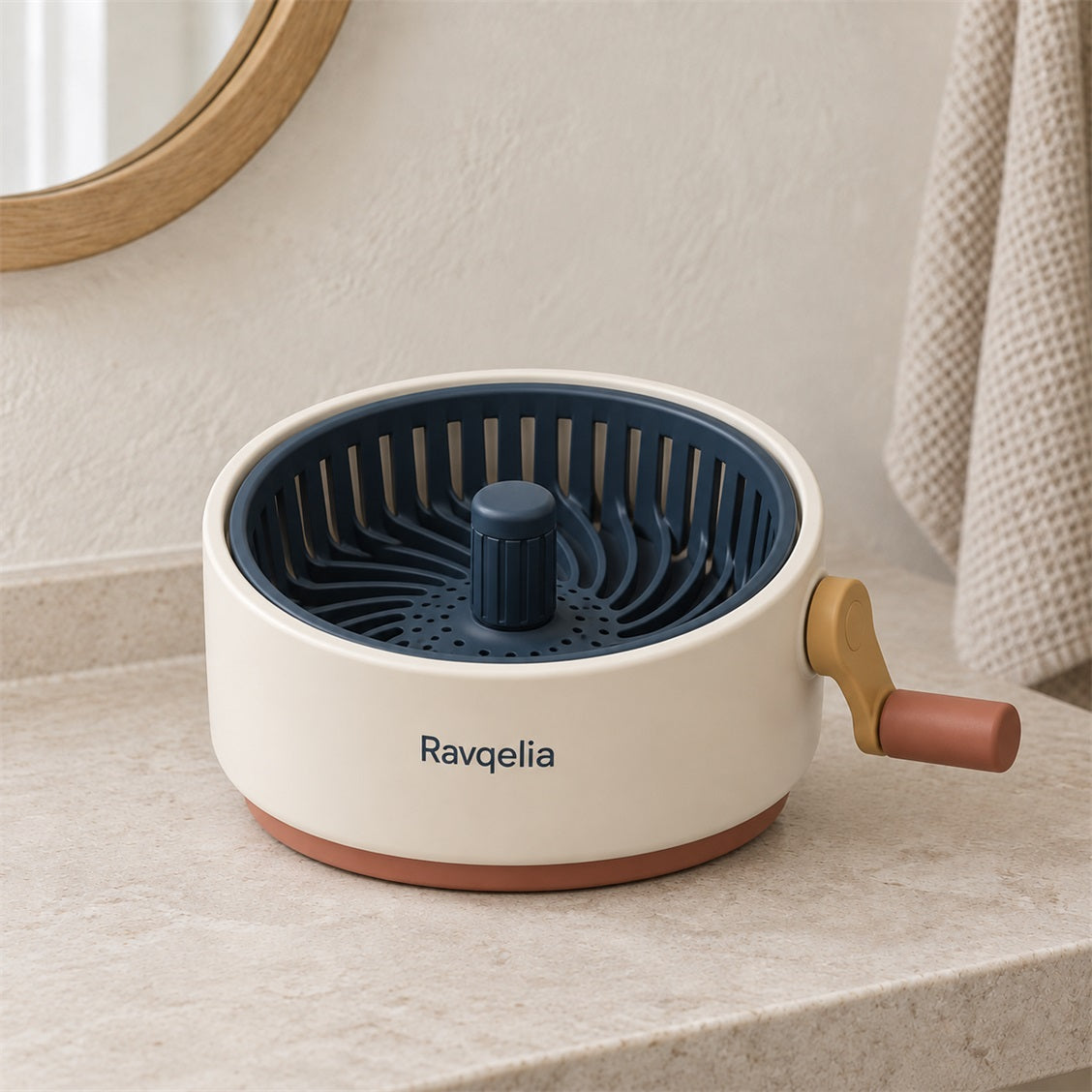 Ravqelia Hand-Crank Makeup Brush Washing Bowl - view 1