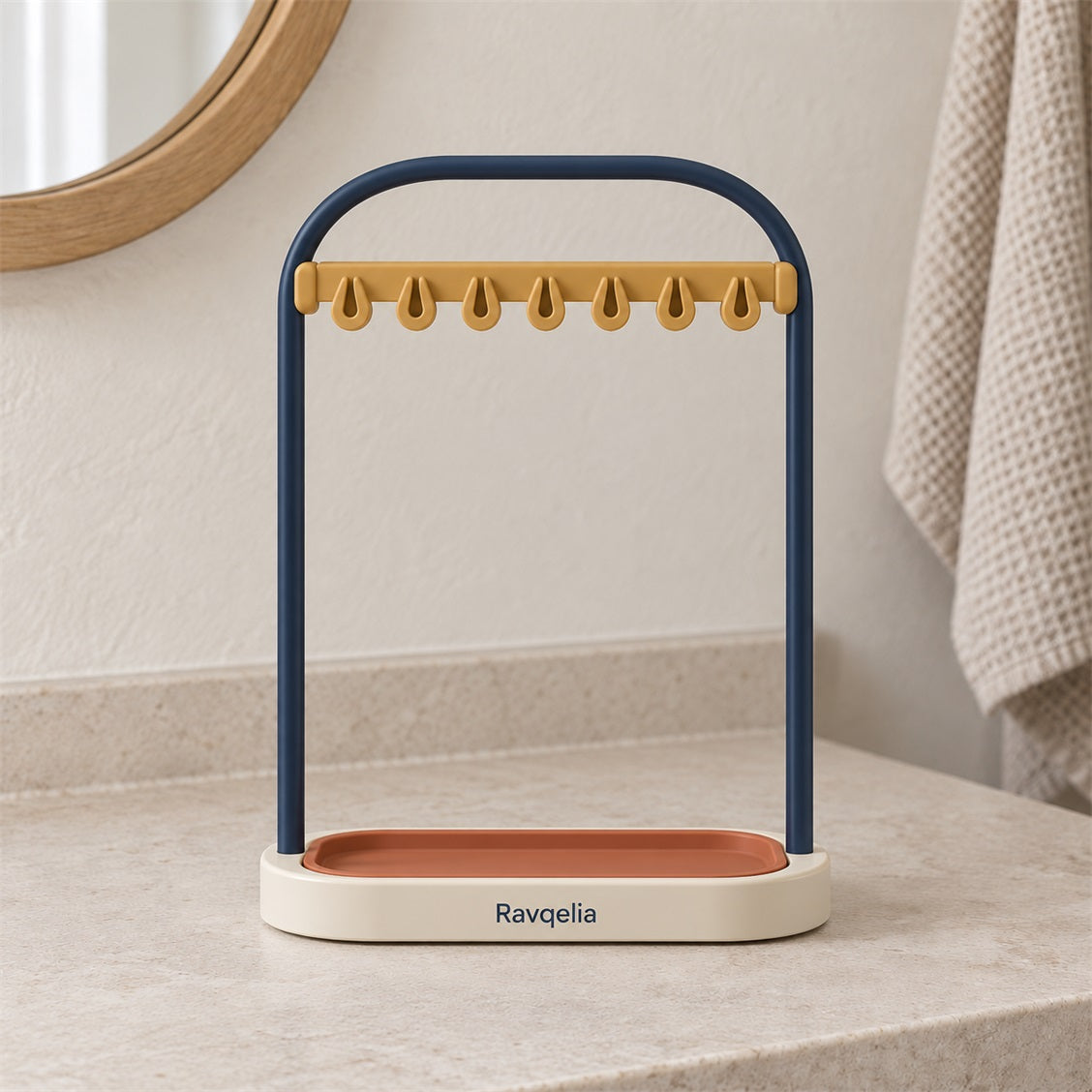 Ravqelia Seven-Hook Makeup Brush Drying Stand - view 2
